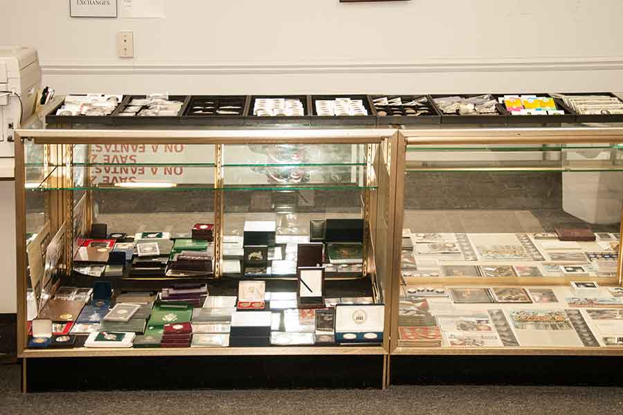 left cabinet image with estate jewelry